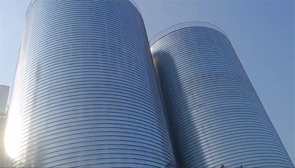 新绛2座混凝土高架卷板仓